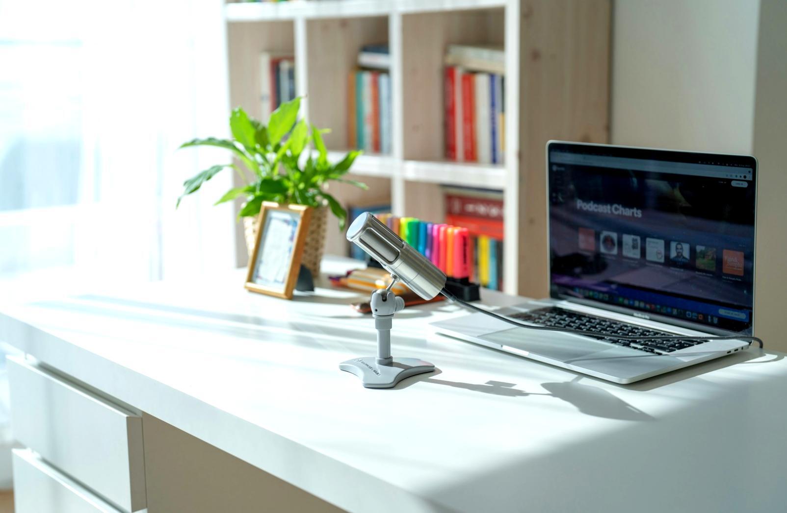 Journalist conducting interview with source and taking detailed notes